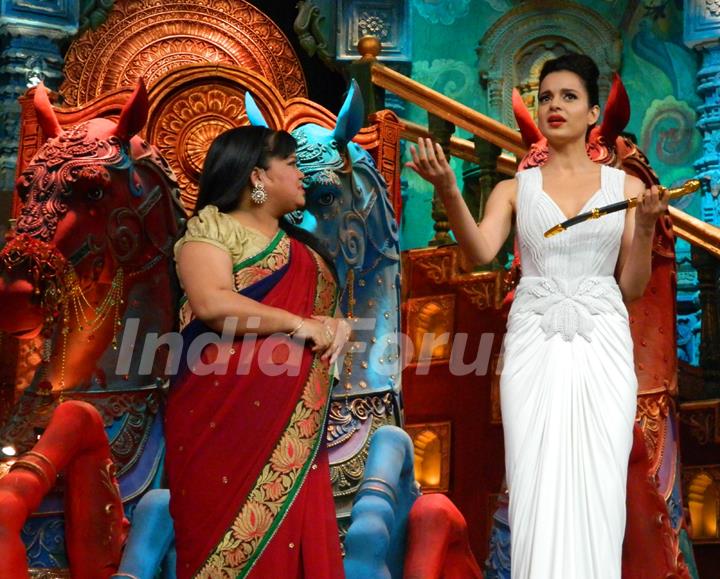 Kangana Ranaut promotes Rajjo on the sets of 'Comedy Circus Ke Mahabali'