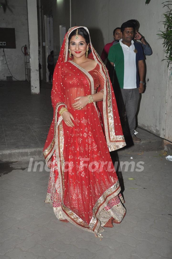 Vidya Balan during the on location for promotional Photo Shoot