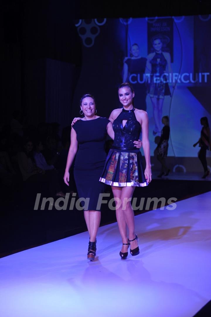 International Model Irina Shayk showstopper for Cute Circuit at Signature International Fashion Week 2013 in Mumbai