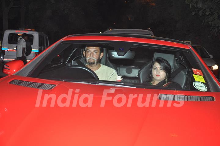 Sandeep Patil and his wife arrive at Sachin Tendulkar's Grand Party