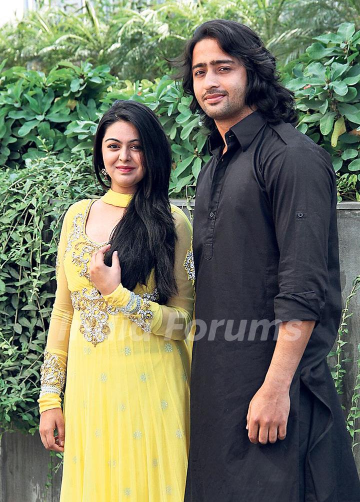 Shaheer Sheikh with Falaq Naaz