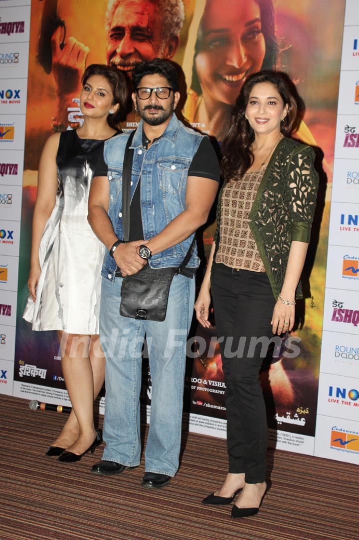 The cast at the First look of 'Dedh Ishqiya'