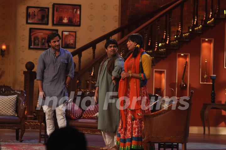 Saif during Bullet Raja's Promotions on Comedy Nights with Kapil