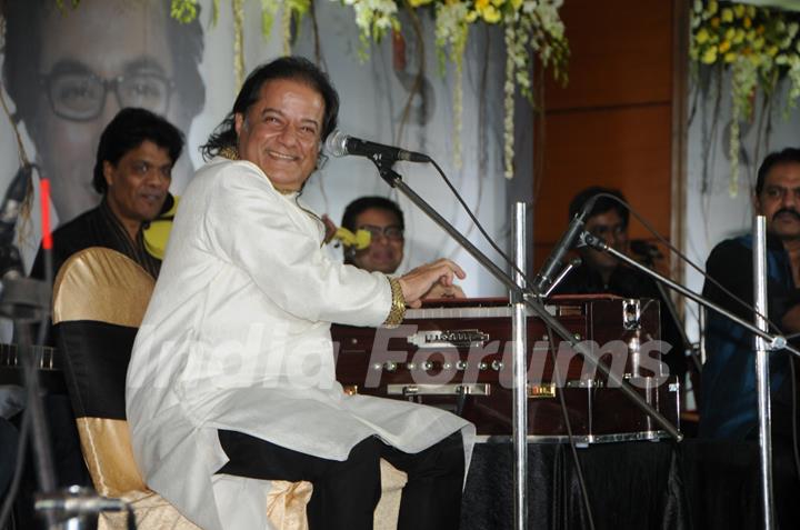 Anup Jalota performs at the event