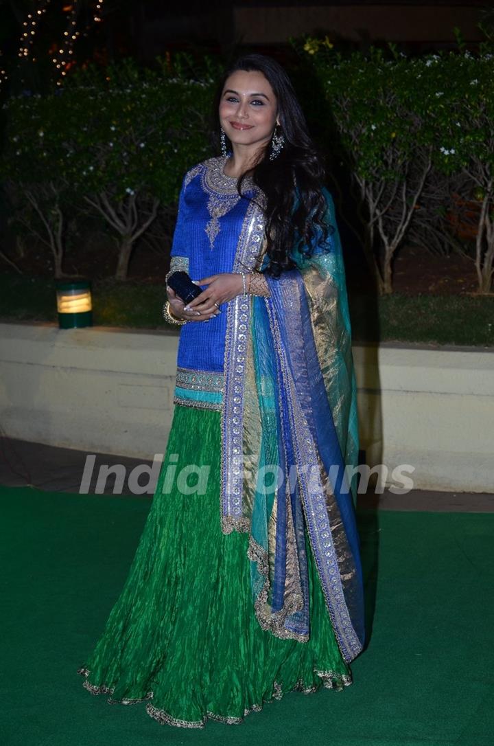 Rani Mukherjee was at Vishesh Bhatt's Wedding Reception