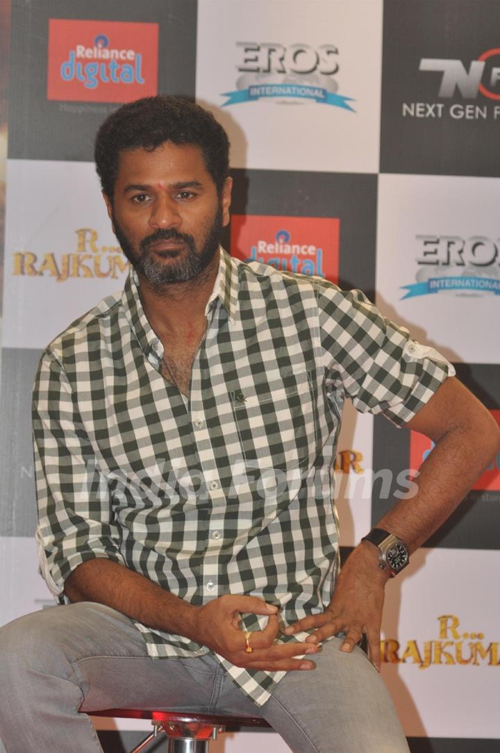 Prabhu Dheva was seen promoting R...Rajkumar