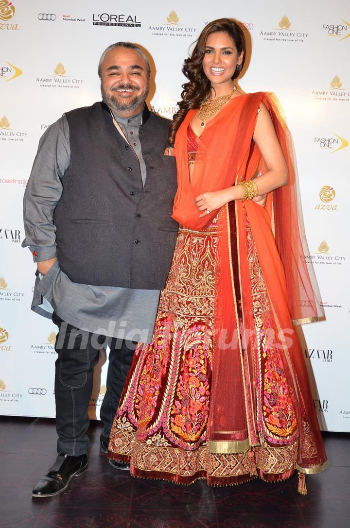 Esha Gupta was at the Aamby Valley India Bridal Fashion Week - Day 5