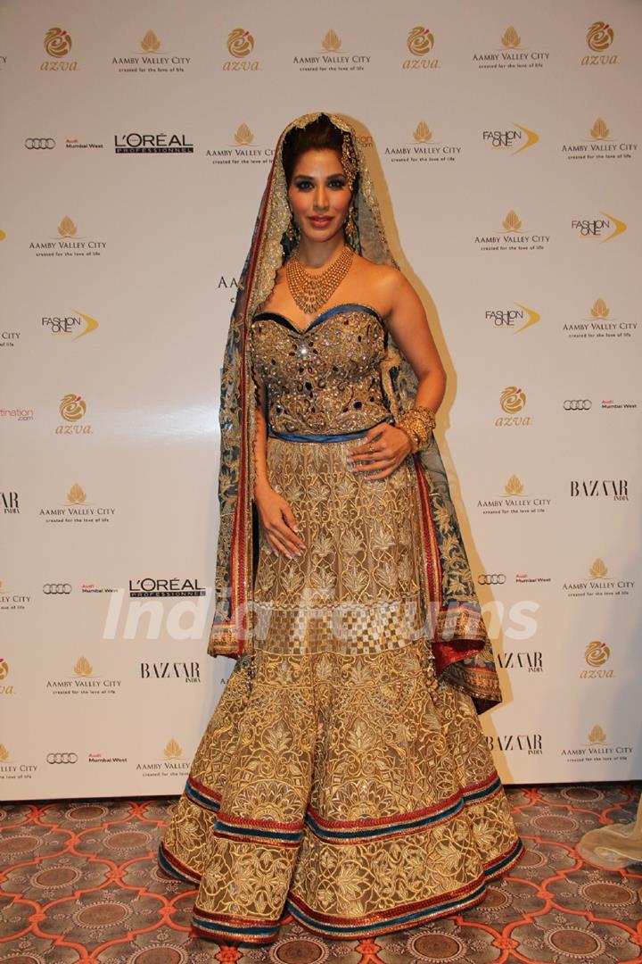 Sophie Chowdhary was seen at the Aamby Valley India Bridal Fashion Week - Day 5