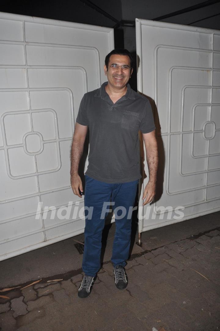 Parmeet Sethi was seen at the Special Screeing of R... Rajkumar