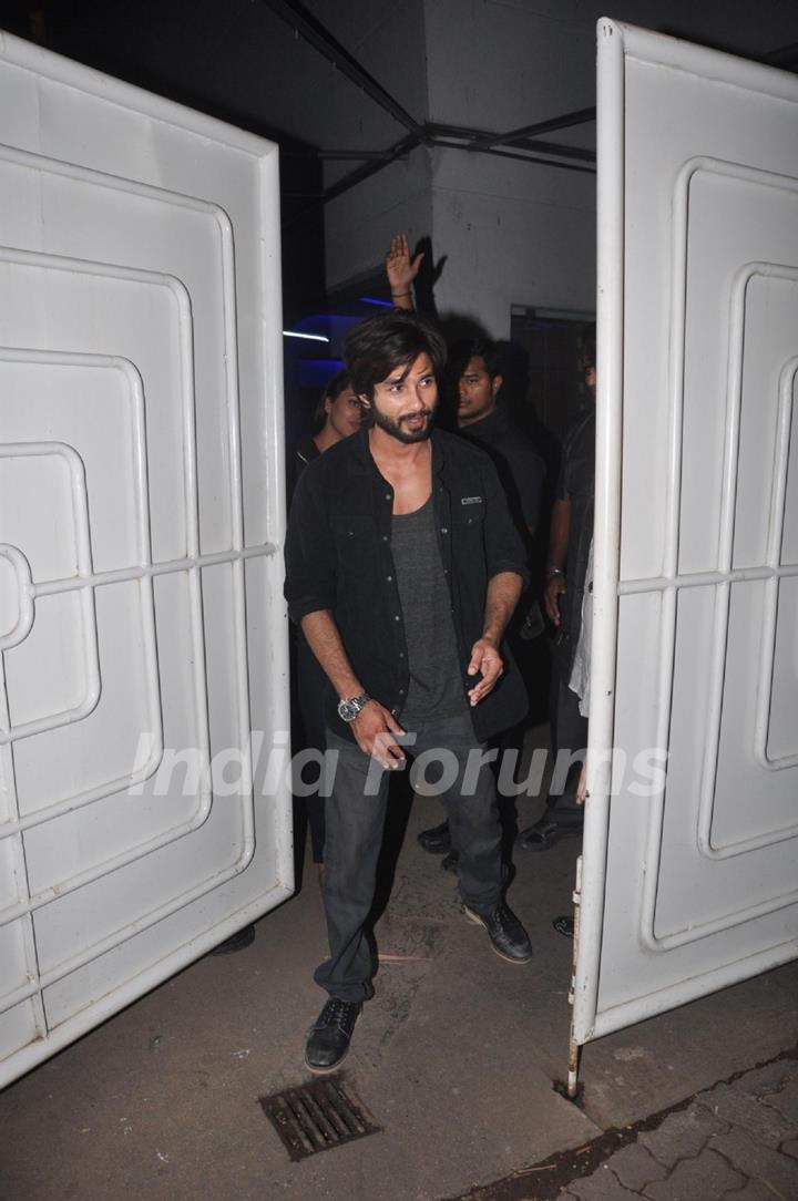 Shahid Kappor was at the Special Screeing of R... Rajkumar