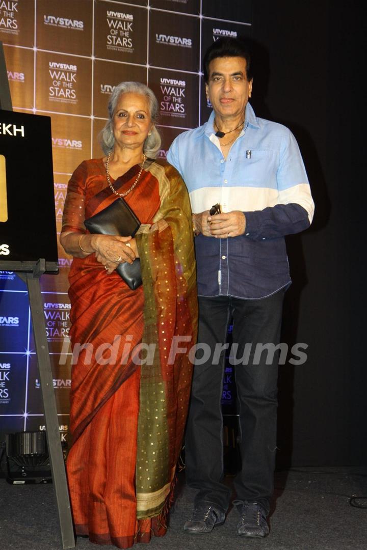 Waheeda Rehman and Jeetendra at the UTV Stars event event