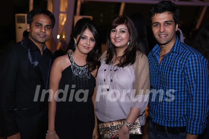 Vijay and Dolly Bhatter with Juhi and Sachin at India-Forums.com's 10th Anniversary Party