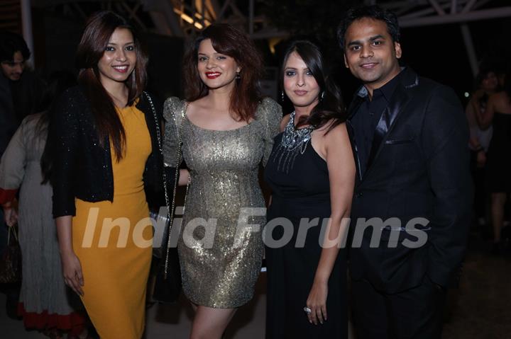 Vijay and Dolly Bhatter with Aashka Goradia at India-Forums.com's 10th Anniversary Part