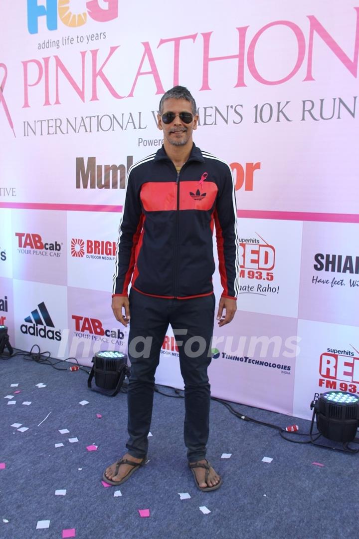 Milind Sonam at HCG Pinkathon for breast awareness - 2013