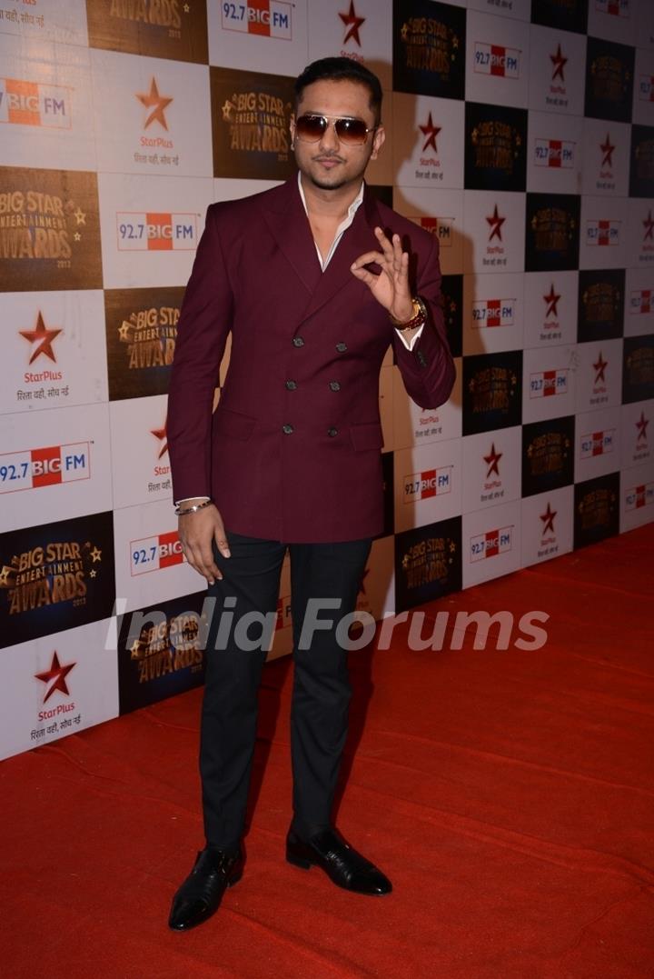 Honey Singh at the 4th BIG Star Entertainment Awards