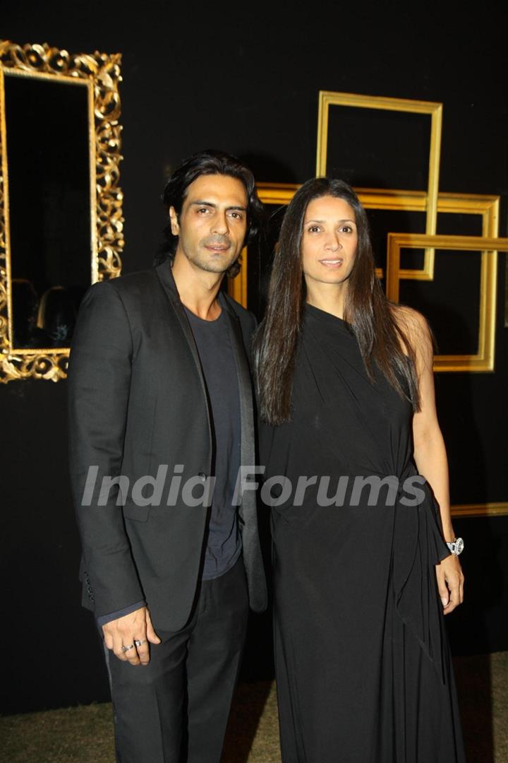 Arjun Rampal anf Mehr Jesia at Deepika Padukone's party