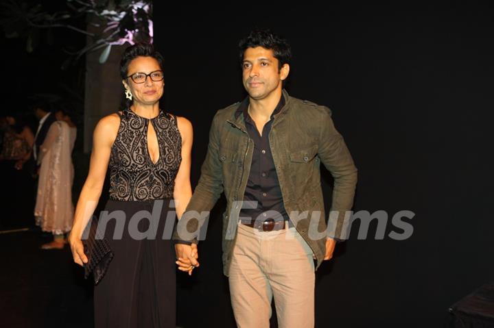 Adhuna and Farhan Akhtar at Deepika Padukone's party