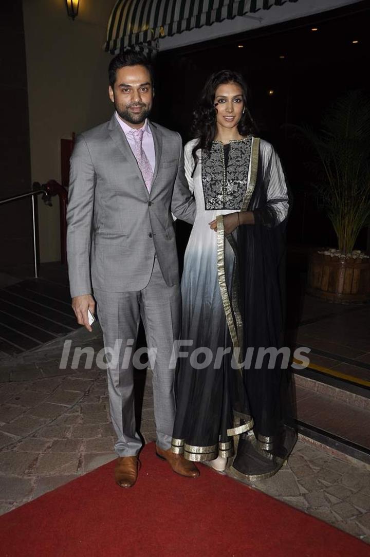 Abhay Deol and Preeti Desai were seen at Amna Shariff's Wedding Reception