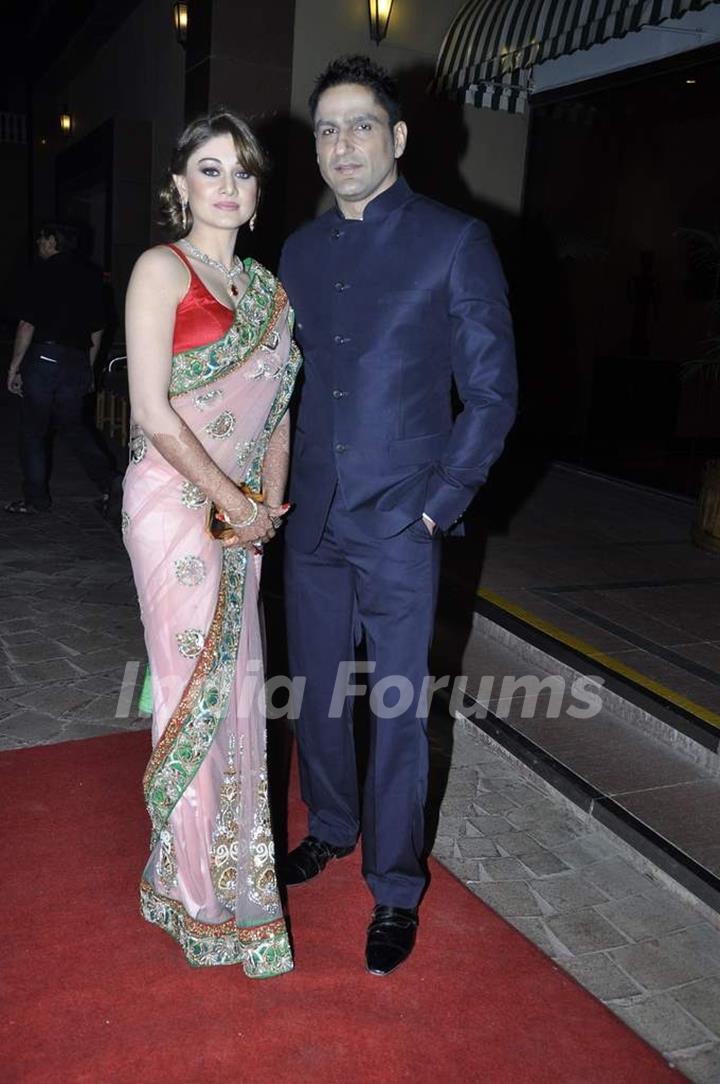 Shefali Jariwala and Parag Tyagi were at Amna Shariff's Wedding Reception