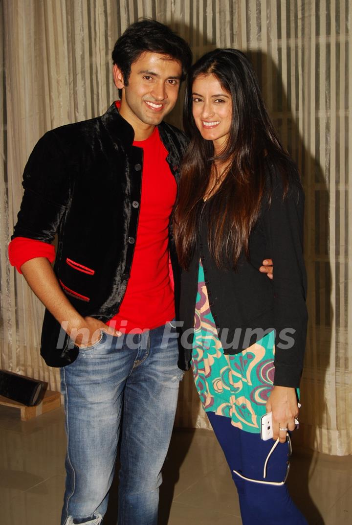 Mishkat Varma with sister Mihika Verma at the get together for Aur Pyar Ho Gaya