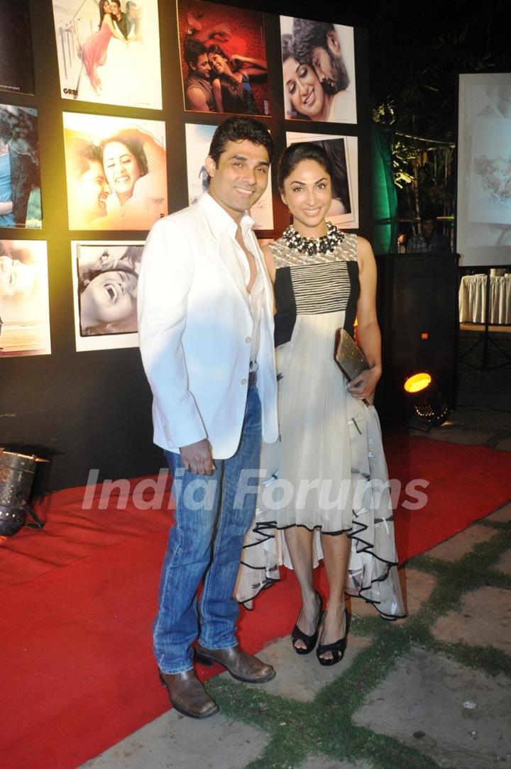 Mazher Sayed with Mouli Ganguly at the GR8! Love Stories Calendar Launch