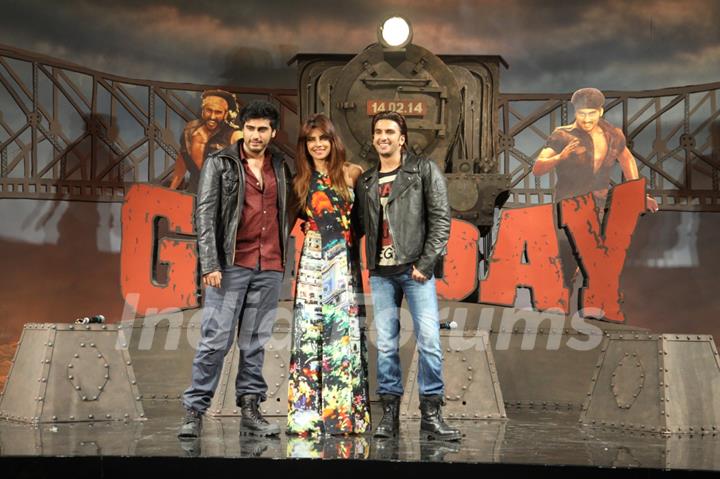 Arjun Kapoor, Priyanka Chopra and Ranveer Singh at Gunday - Music Launch