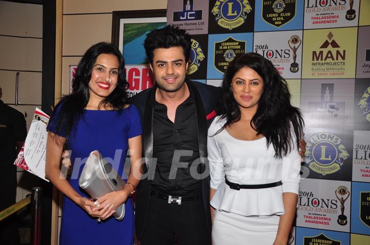 Kamya Punjab, Manish Paul, and Kavita Kaushik at the 20th Lions Gold Awards