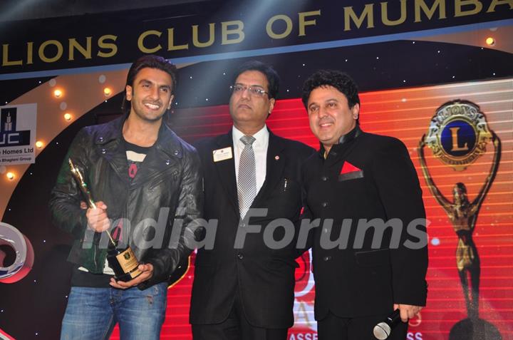 Ranveer Singh and Ali Asgar at the 20th Lions Gold Awards