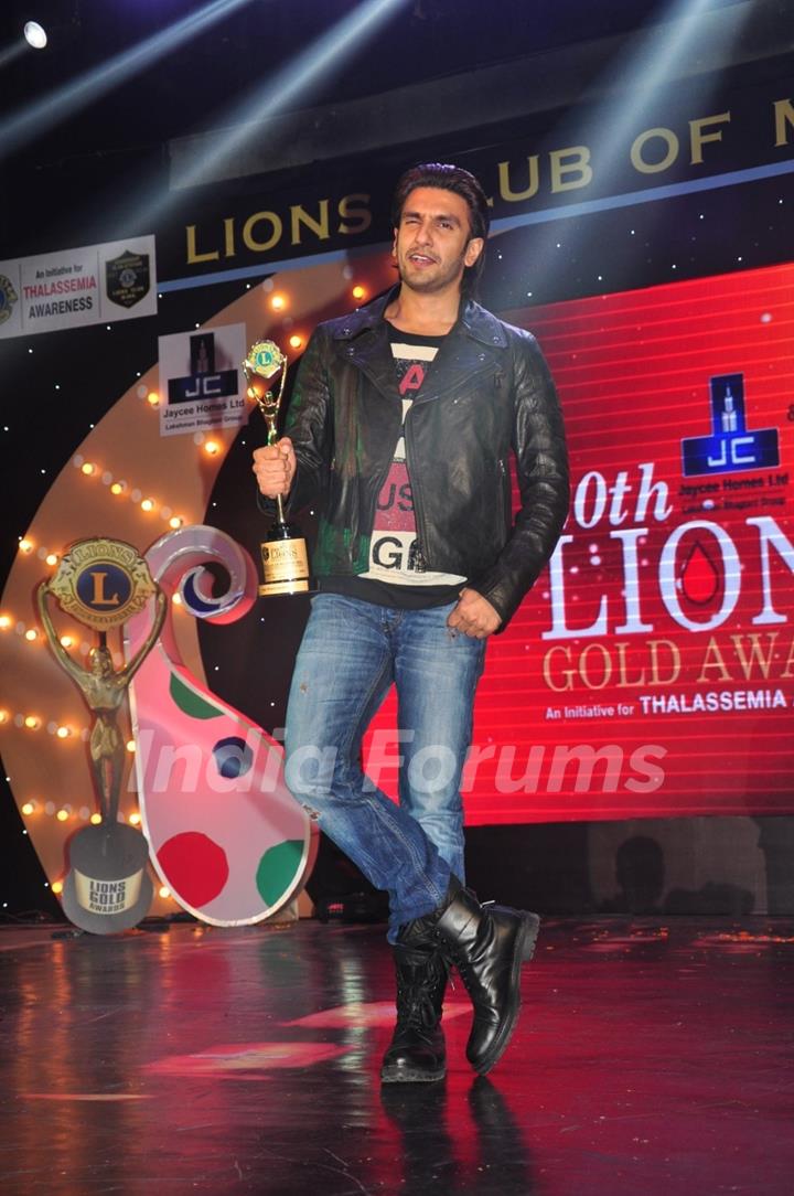 Ranveer Singh at the 20th Lions Gold Awards