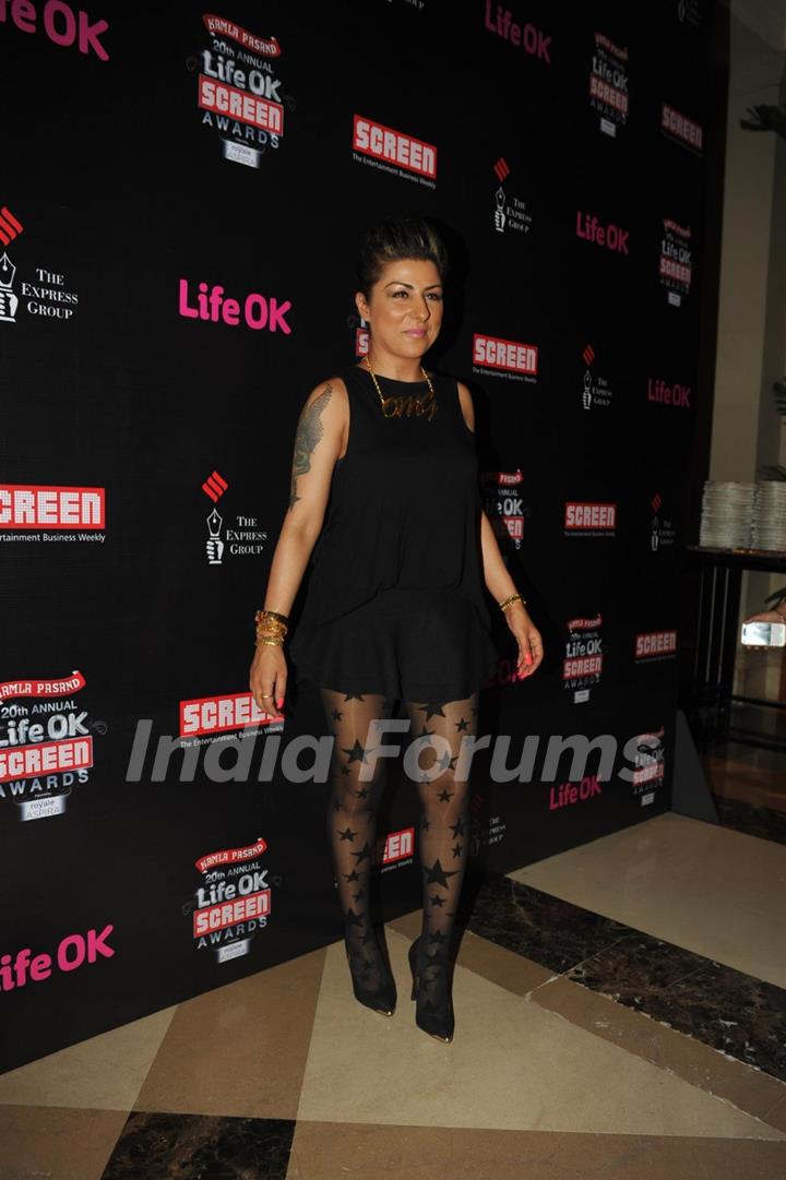 Hard Kaur at the 'Life Ok Screen Awards' Nomination Party