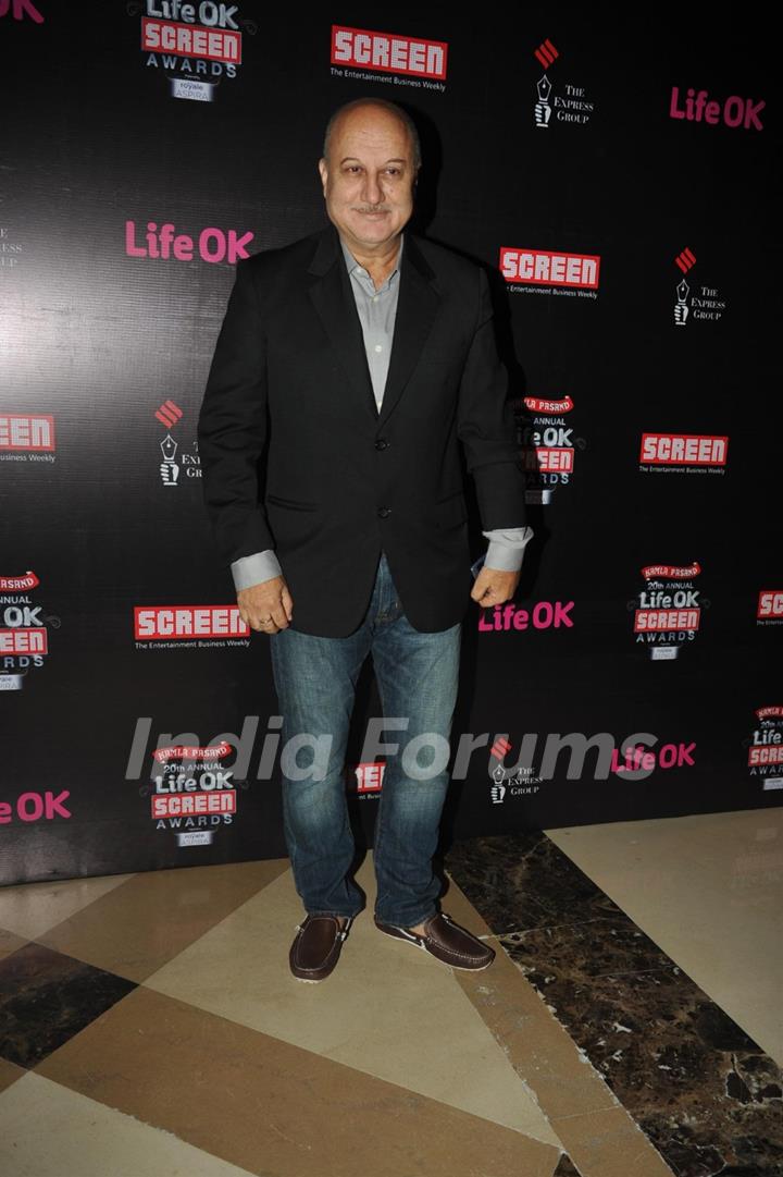 Anupam Kher was seen at the 'Life Ok Screen Awards' Nomination Party