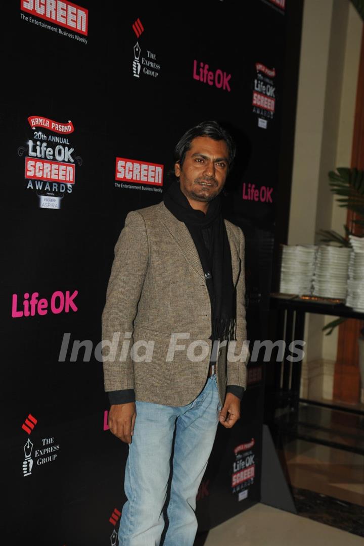 Nawazuddin Siddiqui was at the 'Life Ok Screen Awards' Nomination Party