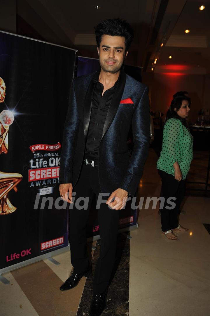 Manish Paul was seen at the 'Life Ok Screen Awards' Nomination Party