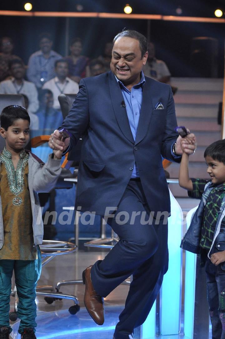 Sachin Khedekar performs at the Launch of ETV Marathi game show Kon Hoeel Marathi Crorepati Season 2