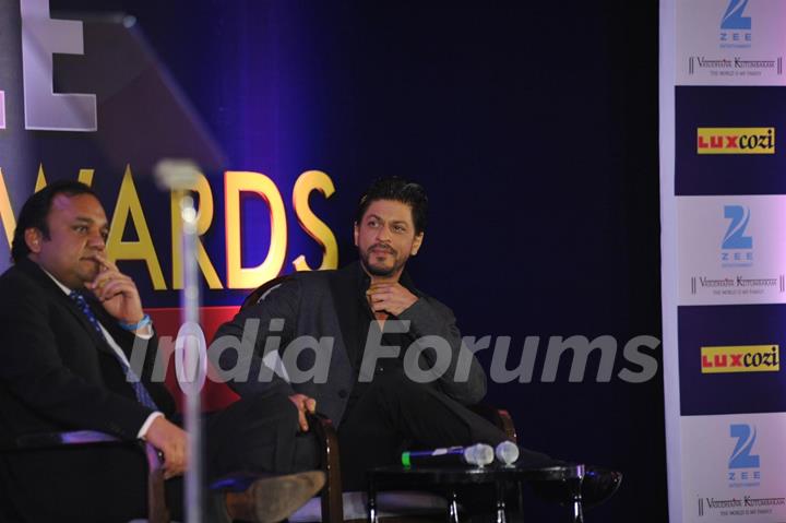 Shahrukh Khan at the Press conference to announce Zee Cine Awards 2014