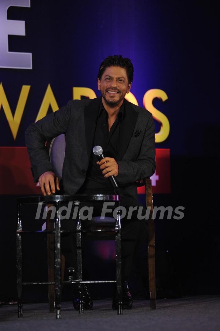 Shahrukh Khan at the Press conference to announce Zee Cine Awards 2014