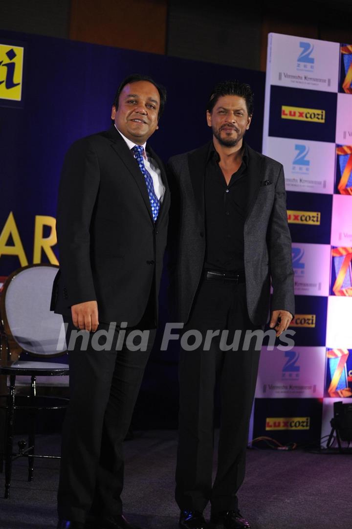 Shahrukh Khan at the Press conference to announce Zee Cine Awards 2014