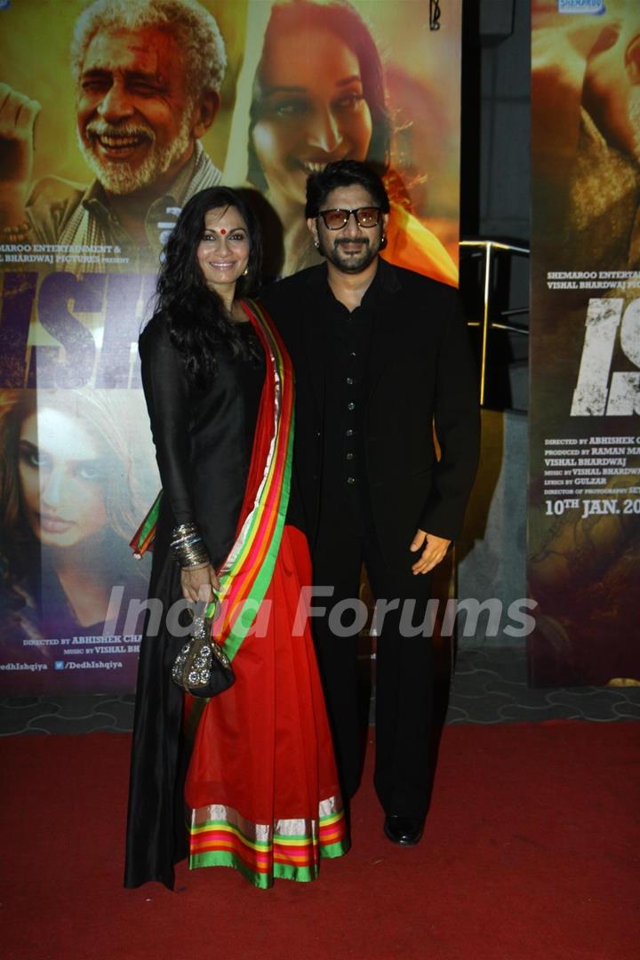 Maria Goretti and Arshad Warsi at the Premier of 'Dedh Ishqiya'