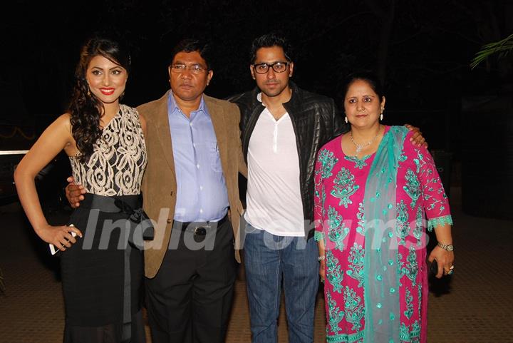 Hina Khan with her family at the 5 years Celebration of Yeh Ristha Kya Kehlata Hai