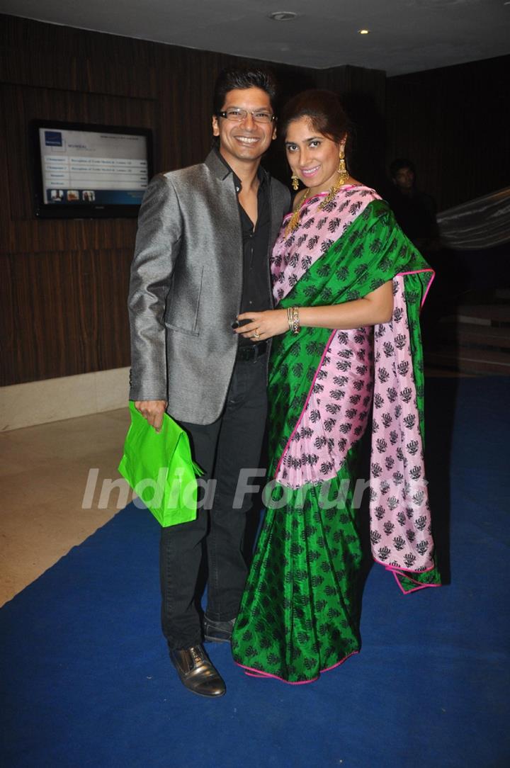 Shaan with his wife were at Toshi Sabri's Reception Party