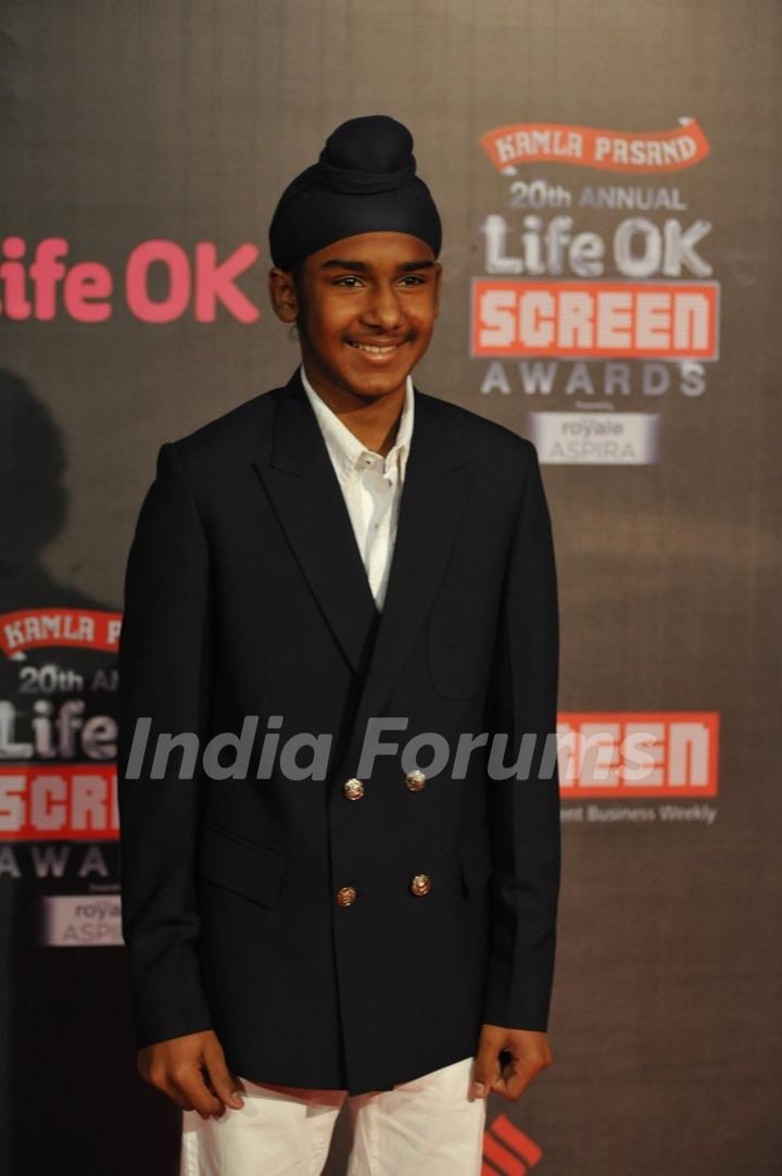 Japtej Singh at 20th Annual Life OK Screen Awards