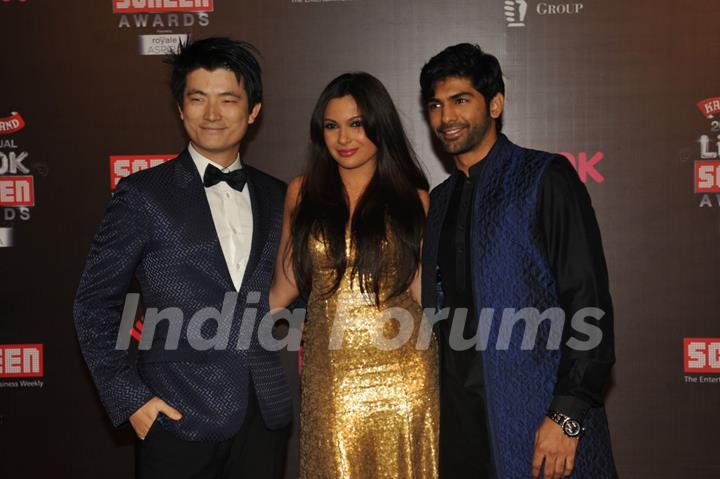 Meiyang Chang, Maria Goretti and Taaha Shah were seen at the 20th Annual Life OK Screen Awards