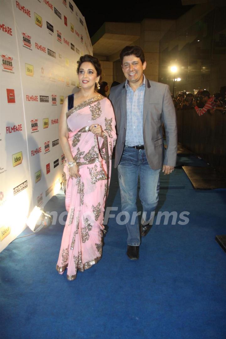 Madhuri Dixit and Dr. Sriram Nene was at the 59th Idea Filmfare Pre Awards Party