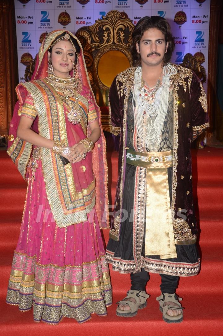 Paridhi Sharma and Rajat Tokas were seen at the Launch of Jodha Akbar e-book and mobile game launch