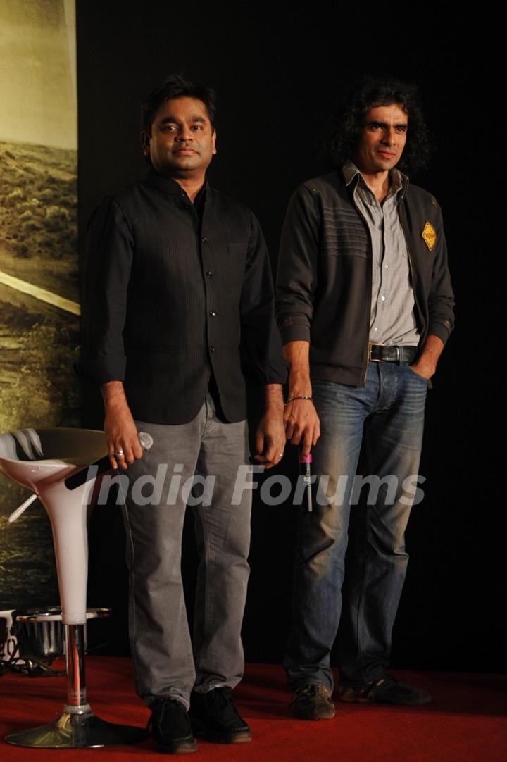 A.R. Rahman and Imtiaz Ali were seen at the Music Launch of 'Highway'