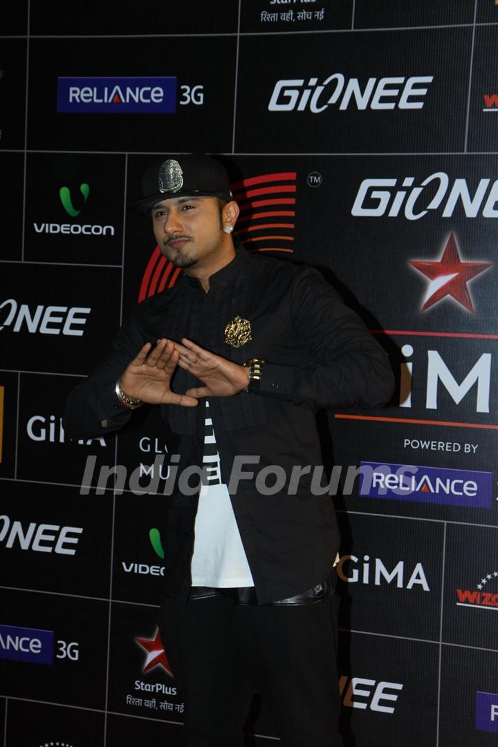 Honey Singh was seen at Gima Awards 2013