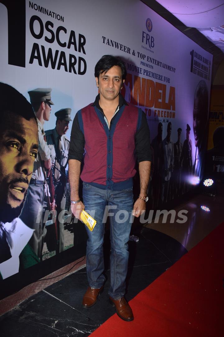 Rajev Paul at the Screening of Mandela