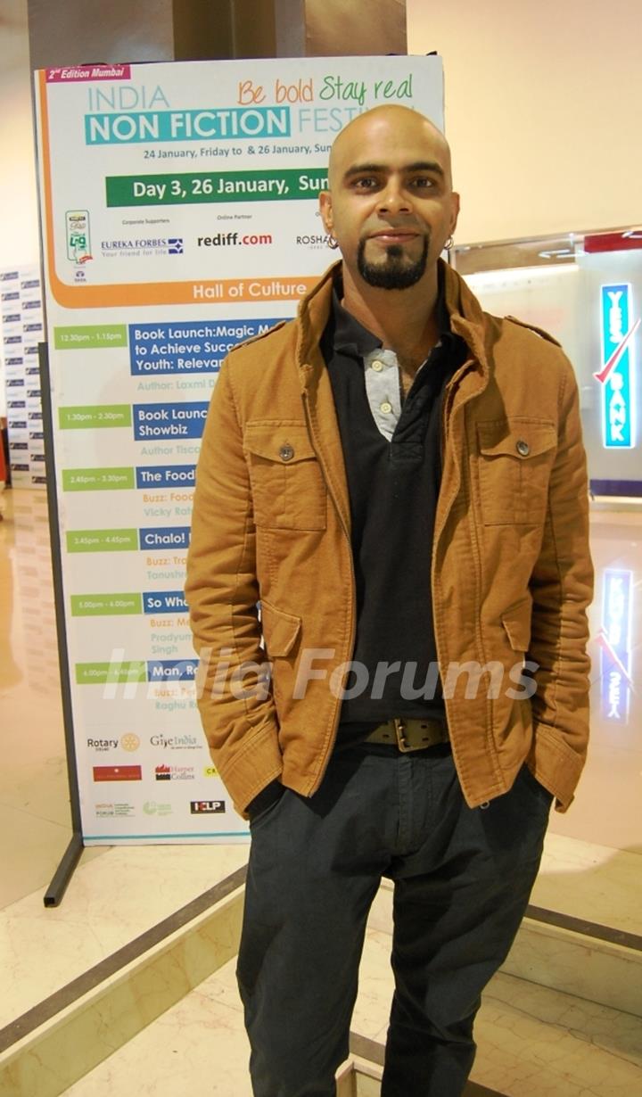 Raghu Ram was seen at the India Non-Fiction Festival Day 3