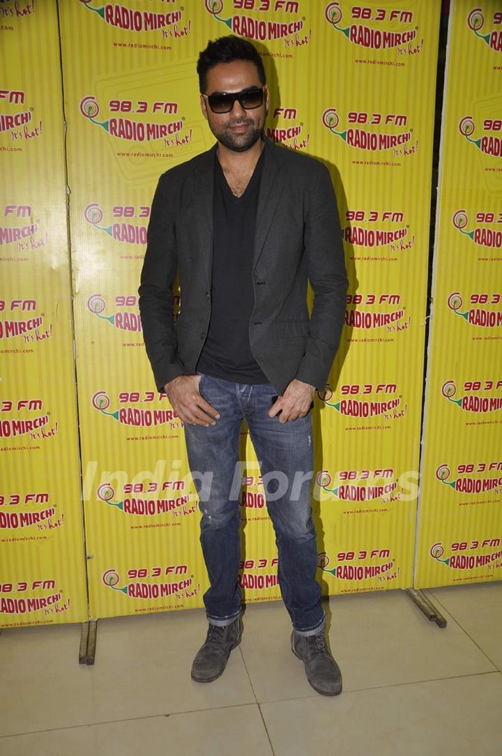 Abhay Deol was at the Promotion of One By Two at Radio Mirchi