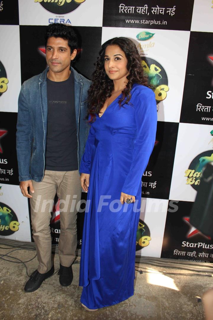 Farhan and Vidya at the Promotions of 'Shaadi Ke Side Effects' on Grand finale of Nach Baliye 6